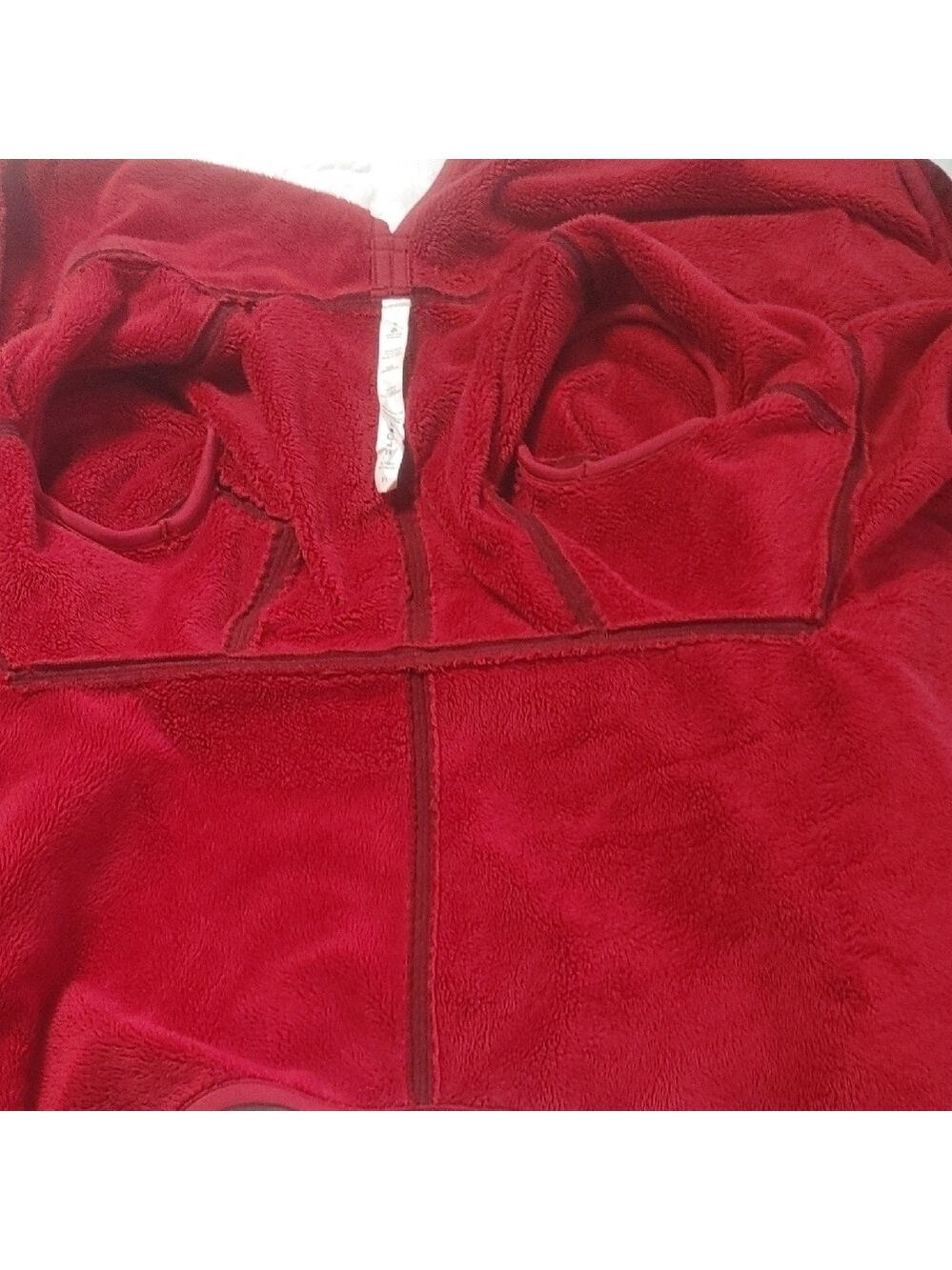 Lululemon Presence Of Mind Jacket Deepest Cranberry Size 6 Fleece Burgundy Red - Picture 9 of 13